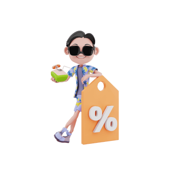 3d summer illustration png