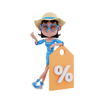 3d summer illustration png