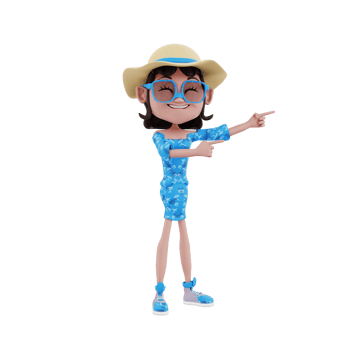 3d summer illustration png