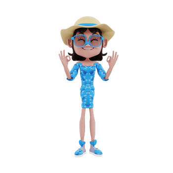 3d summer illustration png