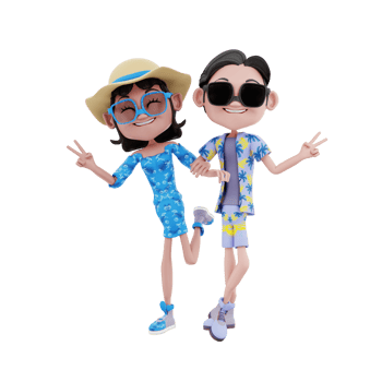 3d summer illustration png