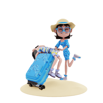3d summer illustration png