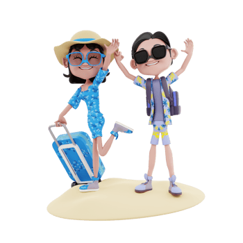 3d summer illustration png