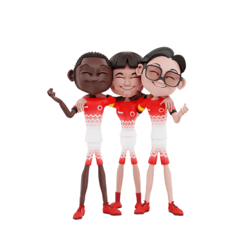 3d football character illustration png