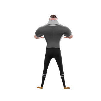 3d  gym athlete illustration png