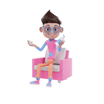 3d  business character illustration png