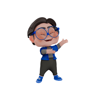 3d  cute business character illustration png