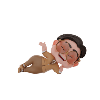 3d  cute business character illustration png