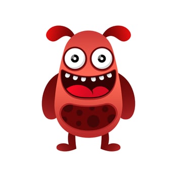 cute vector cartoon monsters. Design for print, decoration, t-shirt, illustration, or sticker mascot kawaii