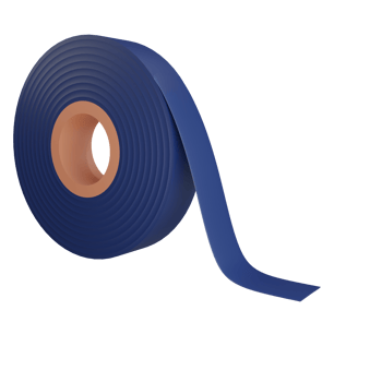 3D black duct tape object transparent background png
