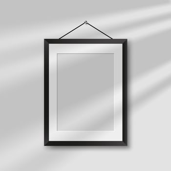 Picture frames. Photo frames mockup template. vector