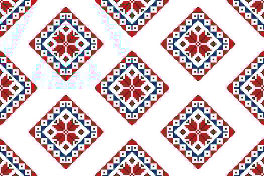 Abstract geometric motif ethnic seamless pattern design. Aztec fabric carpet mandala ornaments textile decorations wallpaper. Tribal boho native ethnic turkey traditional embroidery vector background