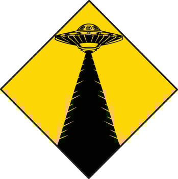 Ufo sign vector