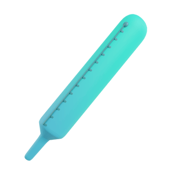 3d render thermometer object png