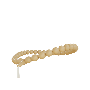 3d necklate marble object with transparent background png