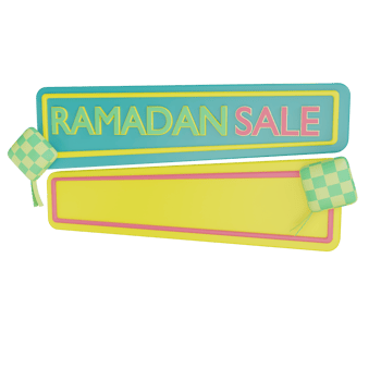 3d ramadan sale for mockup png