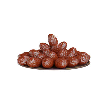 3D date fruit object transparent background png
