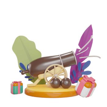 canon eid al fitr illustration 3d render png