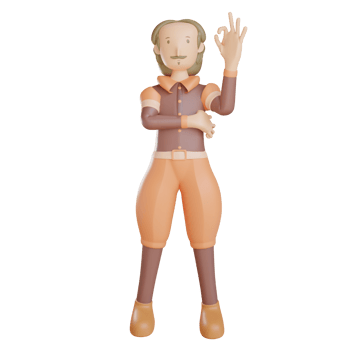 3d shakespeare book and pen with transparent background png