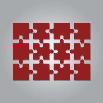 Jigsaw Puzzle design vector illustration