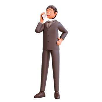 businessman and mobile phone png
