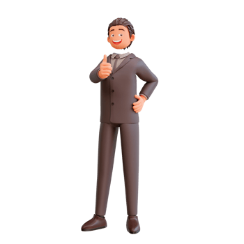 bussinesman showing thumbs up png