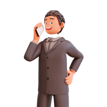 businessman and mobile phone png