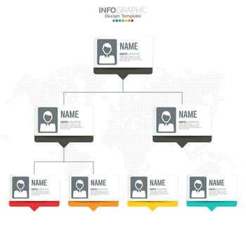 Business circle infographic elements with 4 options or steps. vector
