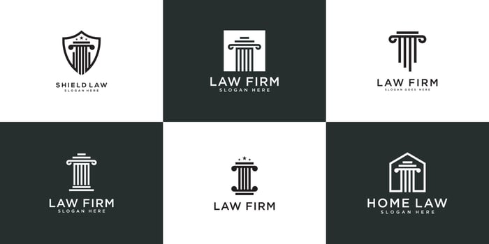 set of Isolated Pillar Icon. History Vector Element Can Be Used For Pillar, History, Column Design Concept.