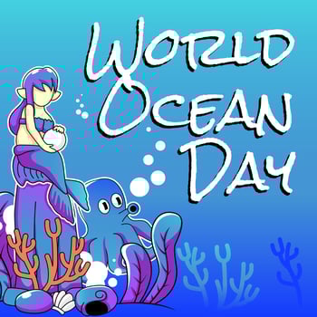 World ocean day vector illustration design