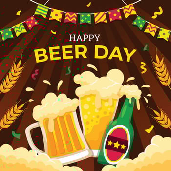 Toasting Mugs And Bottle On Beer Party vector