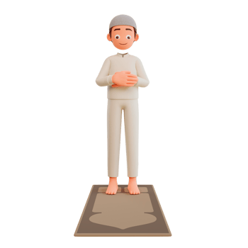 illustration muslim boy praying png