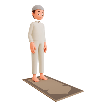 illustration muslim boy praying png