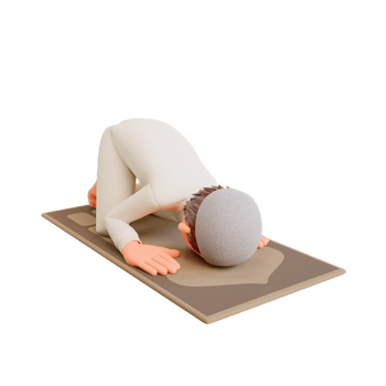 illustration muslim boy praying png
