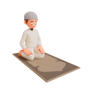 illustration muslim boy praying png