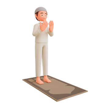 illustration muslim boy praying png