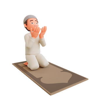 illustration muslim boy praying png