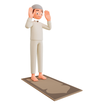 illustration muslim boy praying png