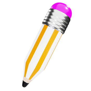 3d object back to school element png