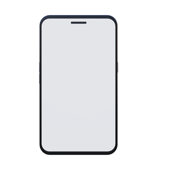 3d render mobile phone png