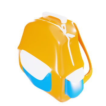 3d object back to school element png