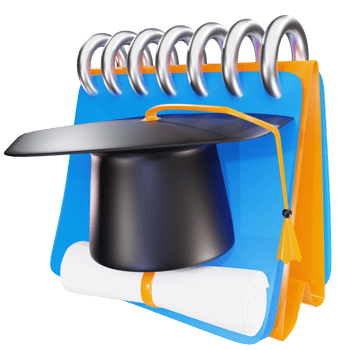 3d object back to school element png