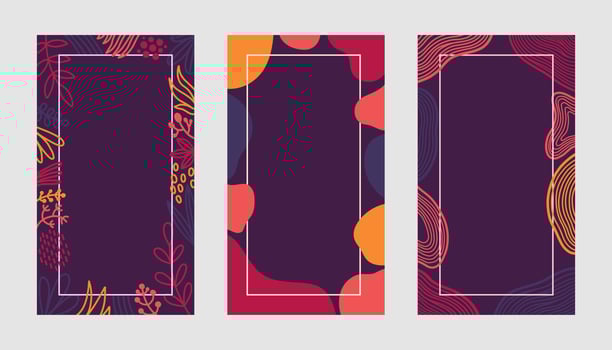 Autumn colors flat design vector background fall illustration