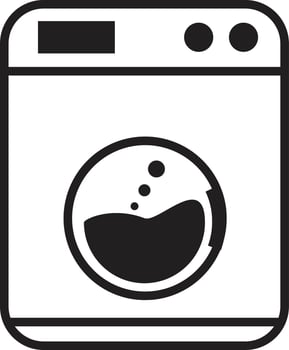 Laundry Service icon. Washing Machine symbol. Laundry machine logo. vector