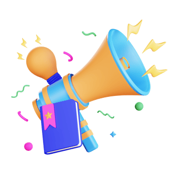 3D Megaphone Business Illustration png