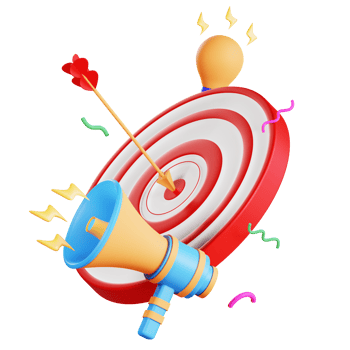 3D target business illustration png