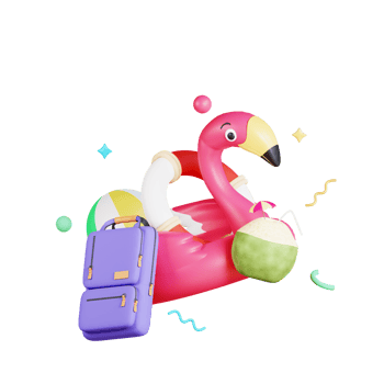 3d Summer Icon Illustration png