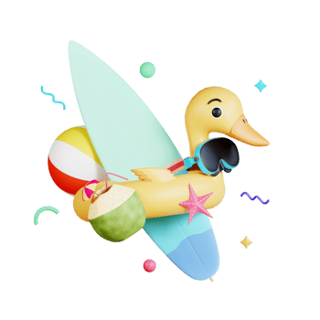 3d Summer Icon Illustration png