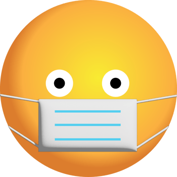 Yellow face 3D, emotion ,icon PNG