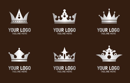 Crown Logo Set vector